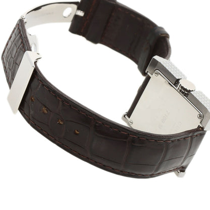 GUCCI Square face Watches 7100M Stainless Steel/Leather mens