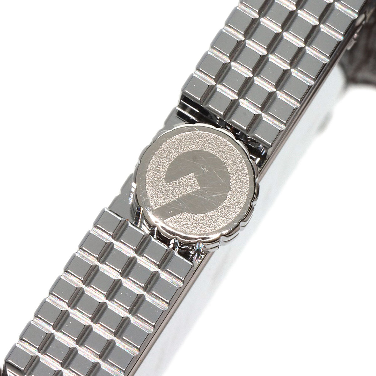 GUCCI Square face Watches 7100M Stainless Steel/Leather mens