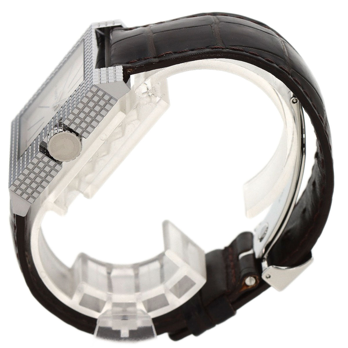 GUCCI Square face Watches 7100M Stainless Steel/Leather mens