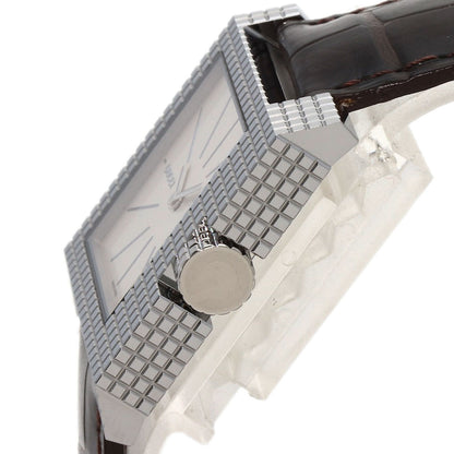 GUCCI Square face Watches 7100M Stainless Steel/Leather mens