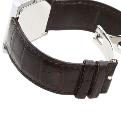 GUCCI Square face Watches 7100M Stainless Steel/Leather mens