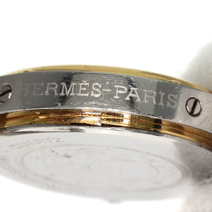 HERMES Clipper Old Belt Watches Stainless Steel/SSxGP Ladies