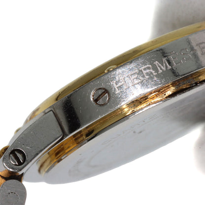 HERMES Clipper Old Belt Watches Stainless Steel/SSxGP Ladies
