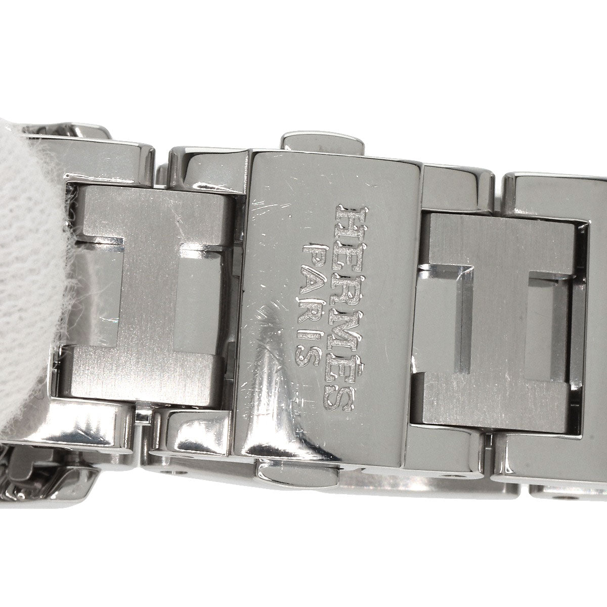 HERMES Clipper Chronograph New Buckle Watches CL1.310 Stainless Steel/Stainless Steel Ladies