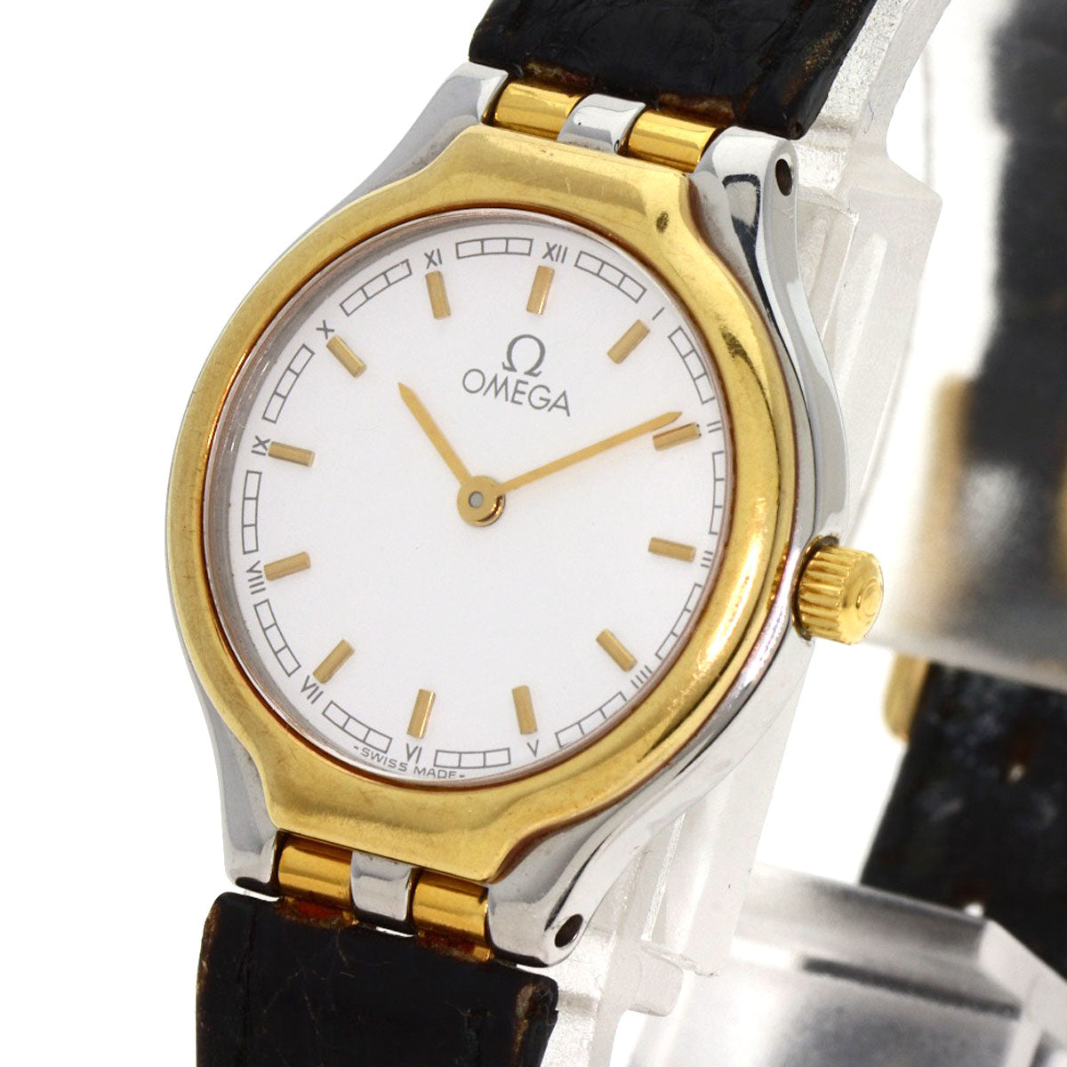 OMEGA De Ville Watches Stainless Steel/Leather Ladies