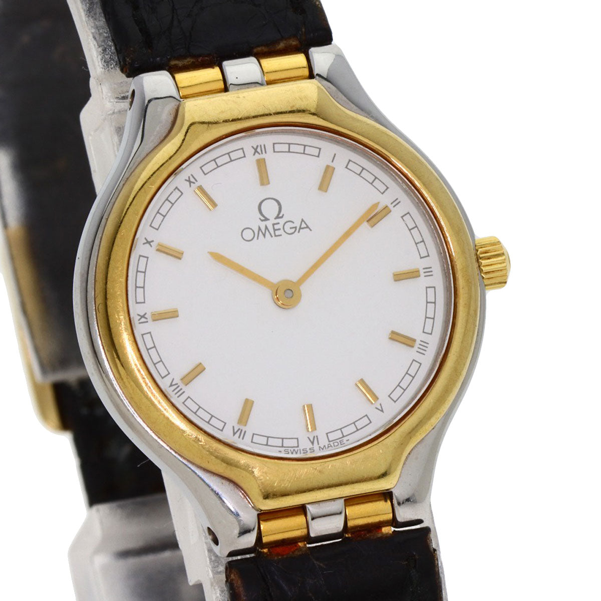 OMEGA De Ville Watches Stainless Steel/Leather Ladies