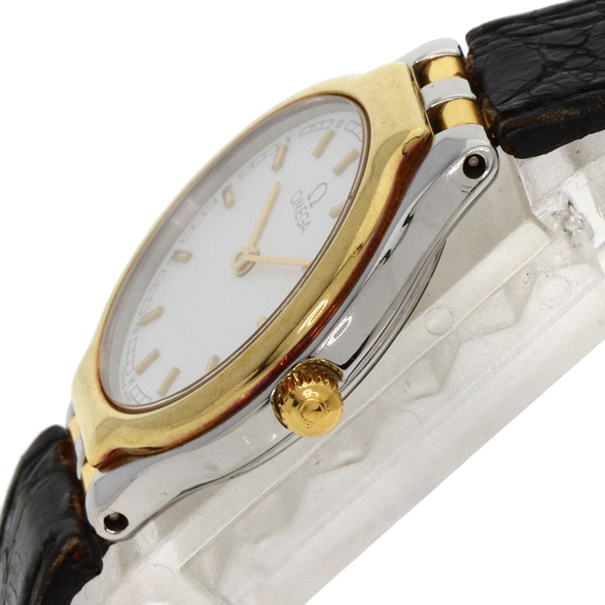 OMEGA De Ville Watches Stainless Steel/Leather Ladies