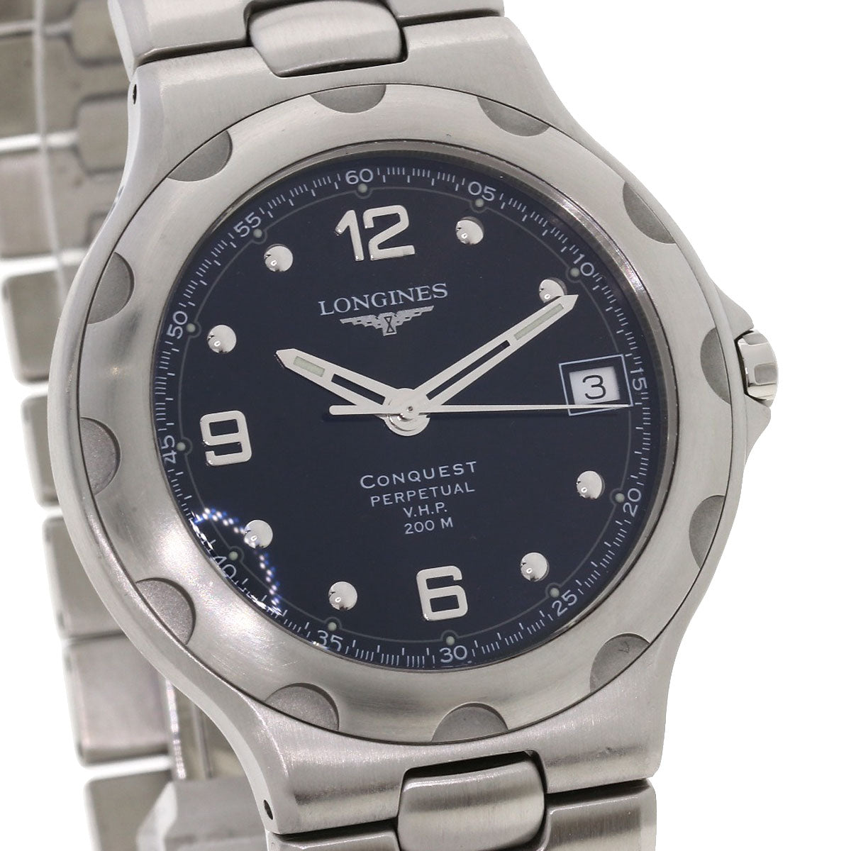 LONGINES Conquest Date Perpetual Calendar Watches L1.636.4 Stainless Steel/Stainless Steel mens