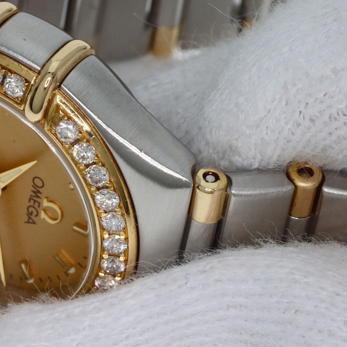 OMEGA Constellation Mini Bezel Diamond Watches 1367.10 Stainless Steel/SSxK18YG Ladies