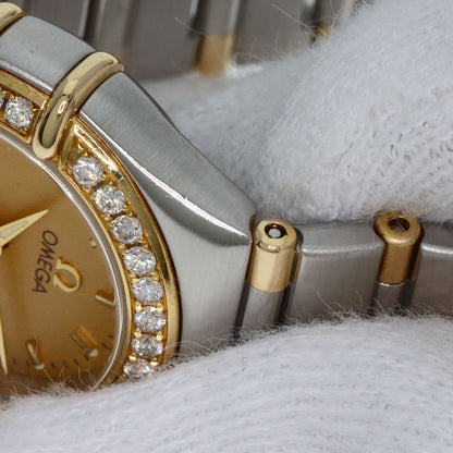 OMEGA Constellation Mini Bezel Diamond Watches 1367.10 Stainless Steel/SSxK18YG Ladies