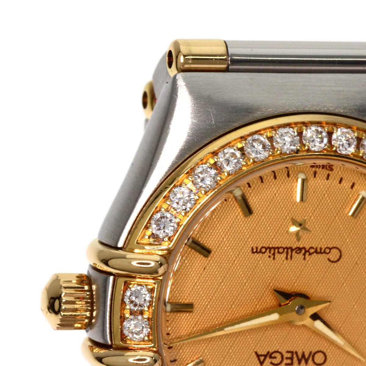 OMEGA Constellation Mini Bezel Diamond Watches 1367.10 Stainless Steel/SSxK18YG Ladies