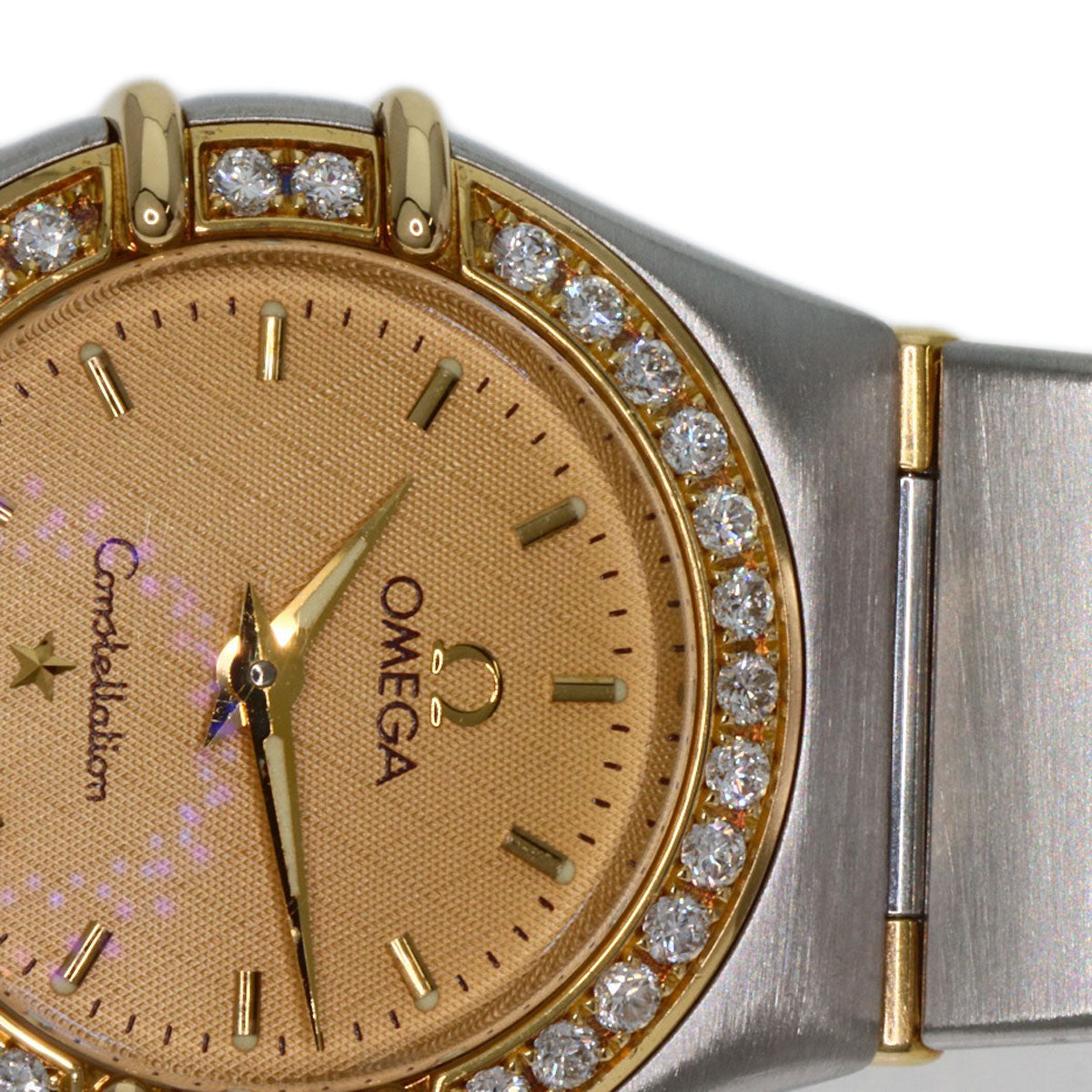 OMEGA Constellation Mini Bezel Diamond Watches 1367.10 Stainless Steel/SSxK18YG Ladies