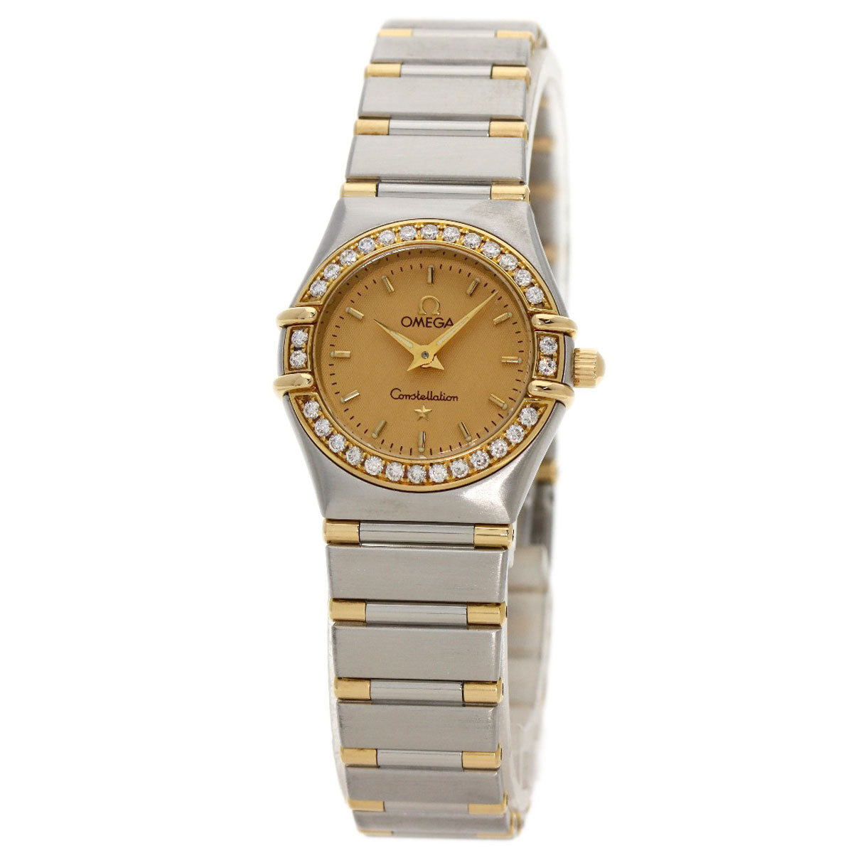OMEGA Constellation Mini Bezel Diamond Watches 1367.10 Stainless Steel/SSxK18YG Ladies