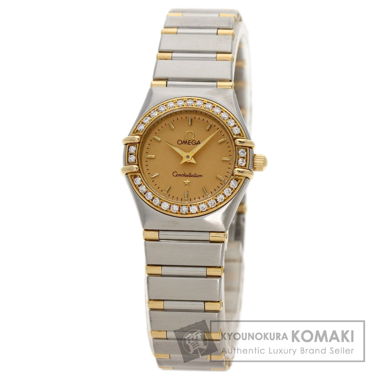 OMEGA Constellation Mini Bezel Diamond Watches 1367.10 Stainless Steel/SSxK18YG Ladies