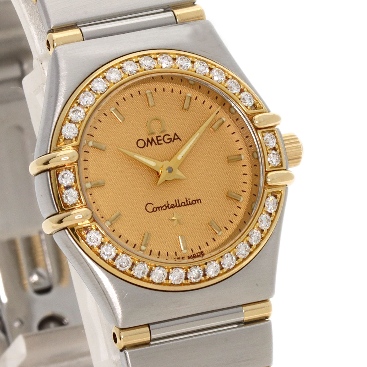 OMEGA Constellation Mini Bezel Diamond Watches 1367.10 Stainless Steel/SSxK18YG Ladies