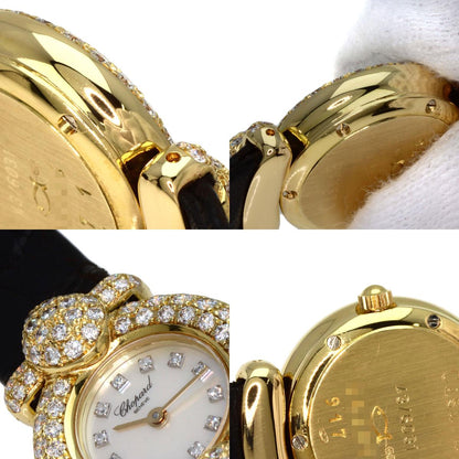Chopard Kashmir Diamond Maker Complete Watches 43/6031S K18 Yellow Gold/Leather Ladies