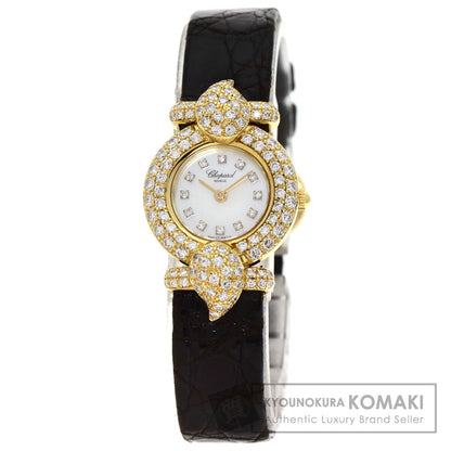 Chopard Kashmir Diamond Maker Complete Watches 43/6031S K18 Yellow Gold/Leather Ladies