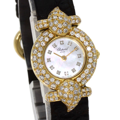 Chopard Kashmir Diamond Maker Complete Watches 43/6031S K18 Yellow Gold/Leather Ladies