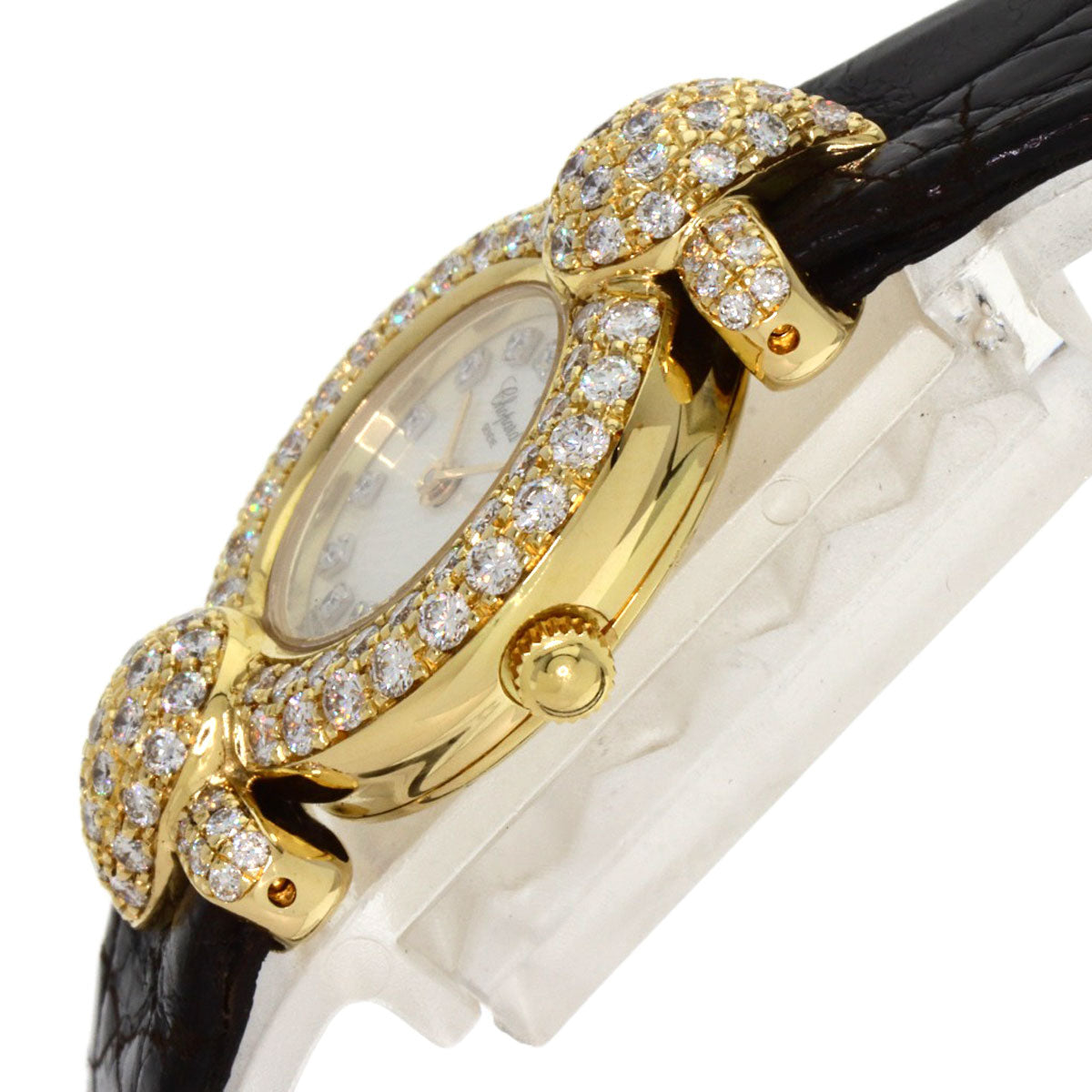 Chopard Kashmir Diamond Maker Complete Watches 43/6031S K18 Yellow Gold/Leather Ladies