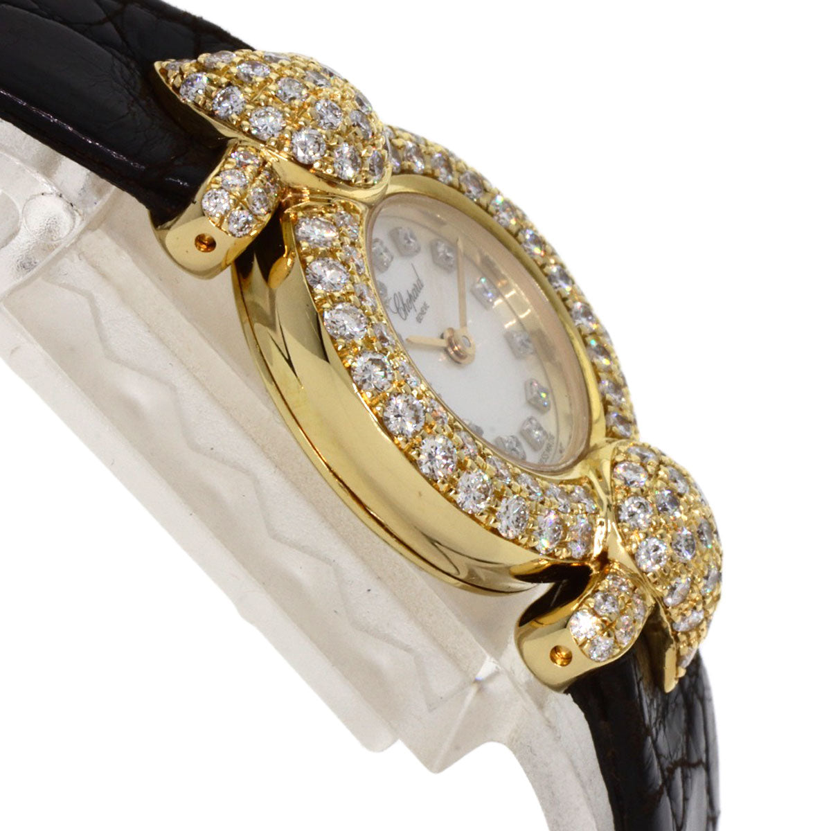 Chopard Kashmir Diamond Maker Complete Watches 43/6031S K18 Yellow Gold/Leather Ladies
