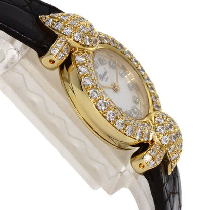 Chopard Kashmir Diamond Maker Complete Watches 43/6031S K18 Yellow Gold/Leather Ladies