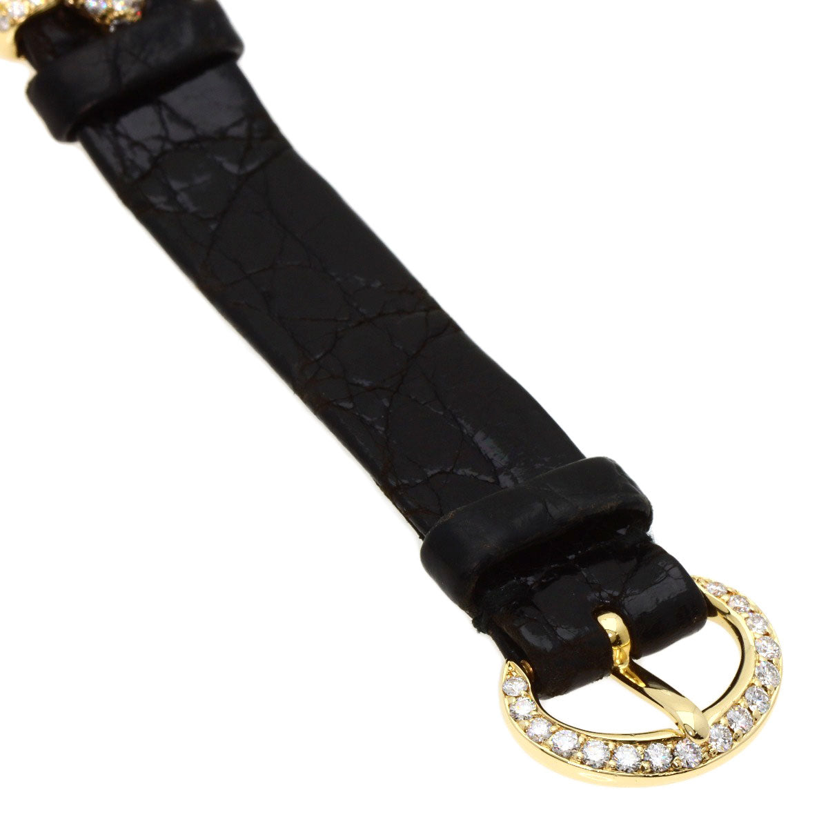 Chopard Kashmir Diamond Maker Complete Watches 43/6031S K18 Yellow Gold/Leather Ladies