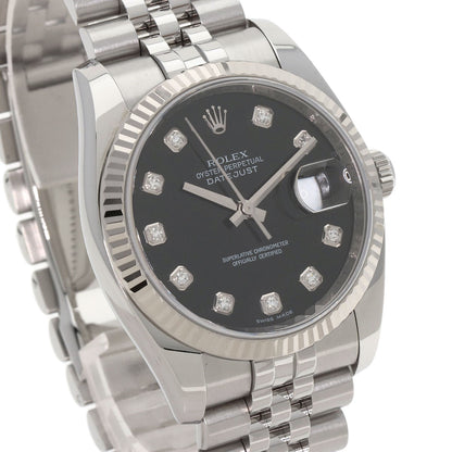 ROLEX DATEJUST 10P Diamond Watches 116234G Stainless Steel/Stainless Steel mens