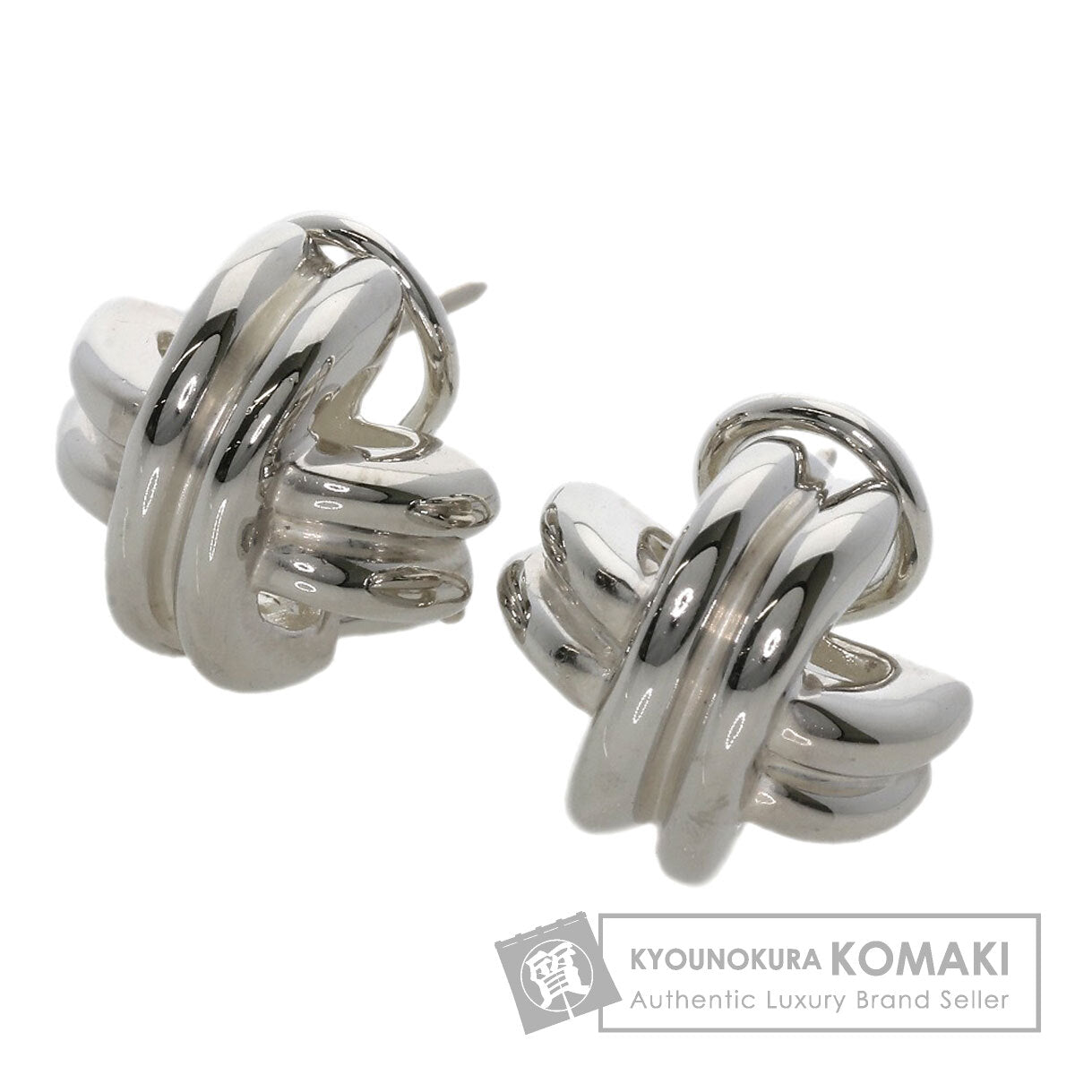 TIFFANY&Co. Signature earring Silver Ladies [Used]