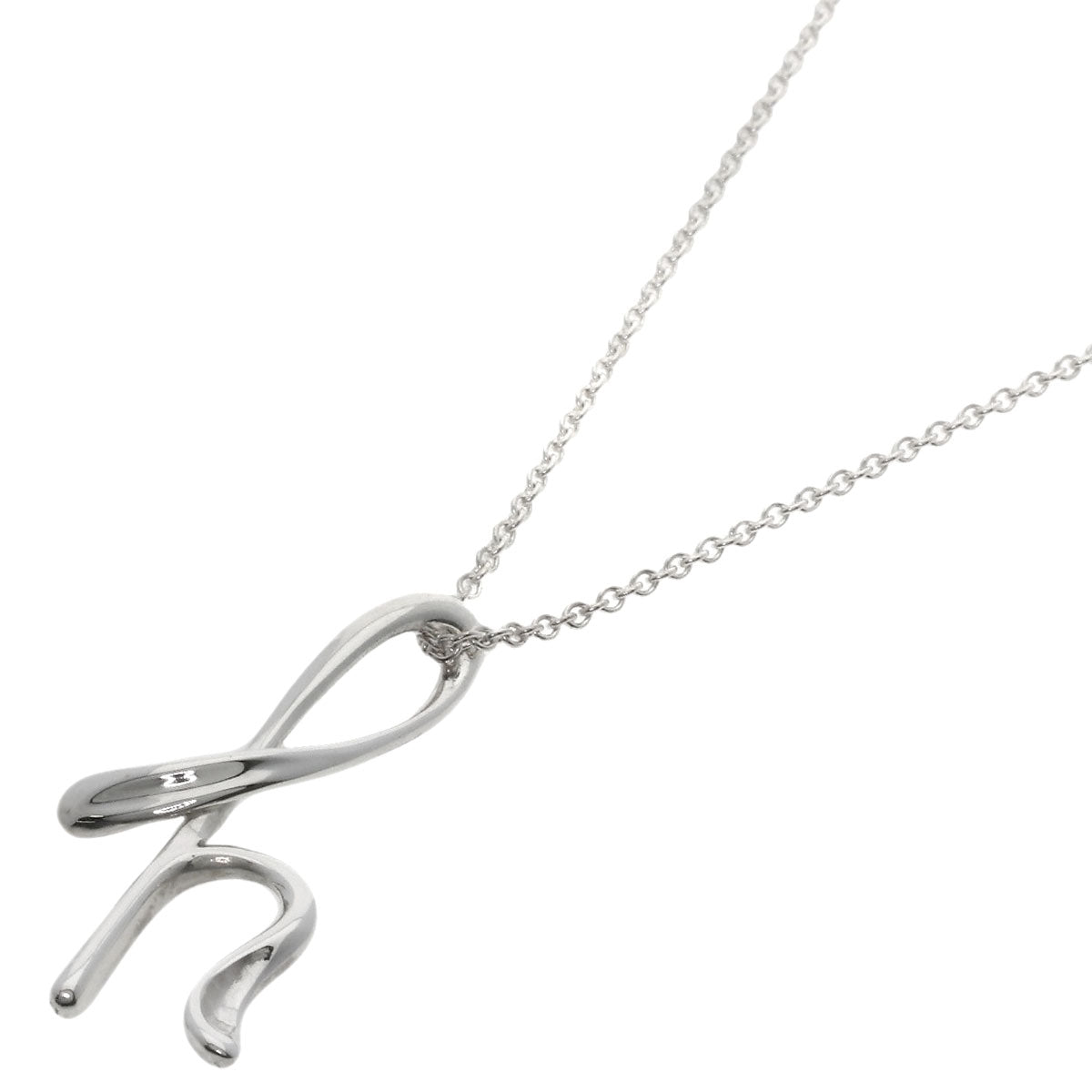 TIFFANY&Co.   Initial H Necklace  Silver Ladies [Used]