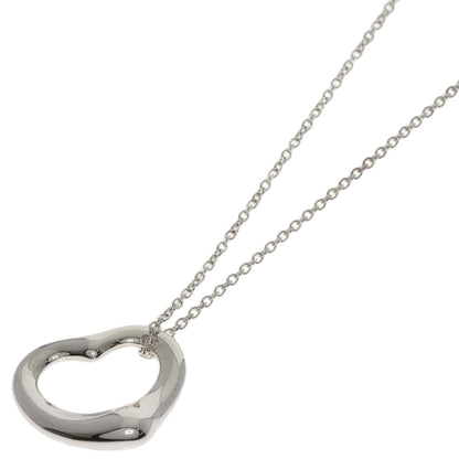 TIFFANY&Co. Open heart Necklace Silver Ladies [Used]