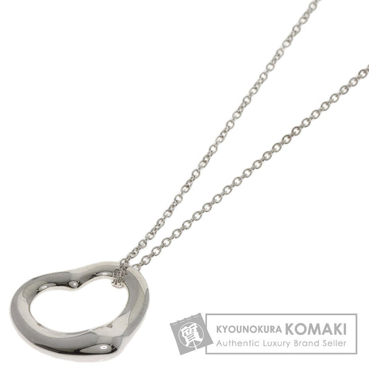 TIFFANY&Co. Open heart Necklace Silver Ladies [Used]