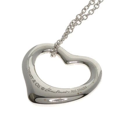 TIFFANY&Co. Open heart Necklace Silver Ladies [Used]