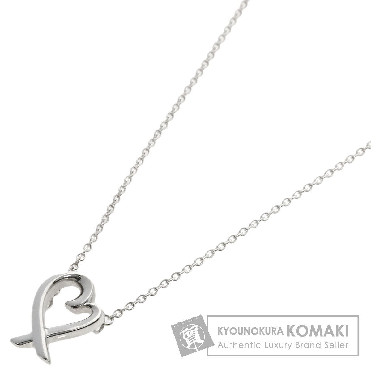 TIFFANY&Co. Loving heart Necklace Silver Ladies [Used]
