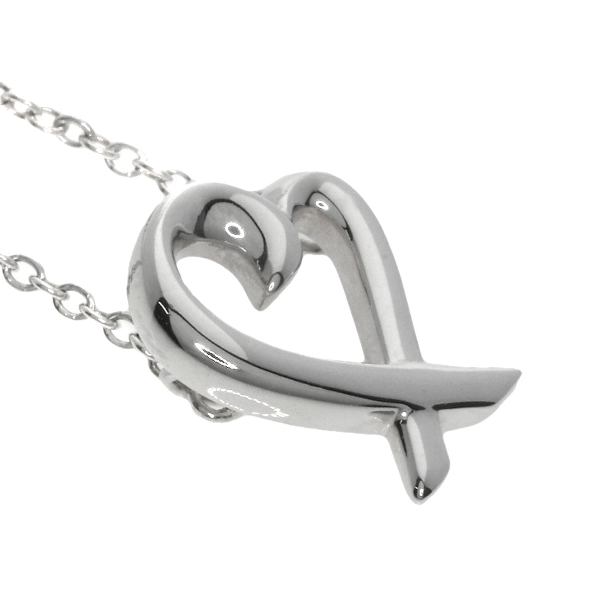 TIFFANY&Co. Loving heart Necklace Silver Ladies [Used]