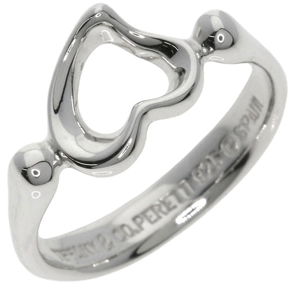 TIFFANY&Co. Open heart Ring Silver Ladies [Used]