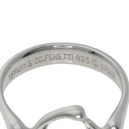 TIFFANY&Co. Open heart Ring Silver Ladies [Used]