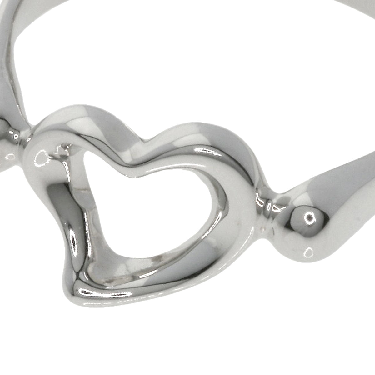 TIFFANY&Co. Open heart Ring Silver Ladies [Used]