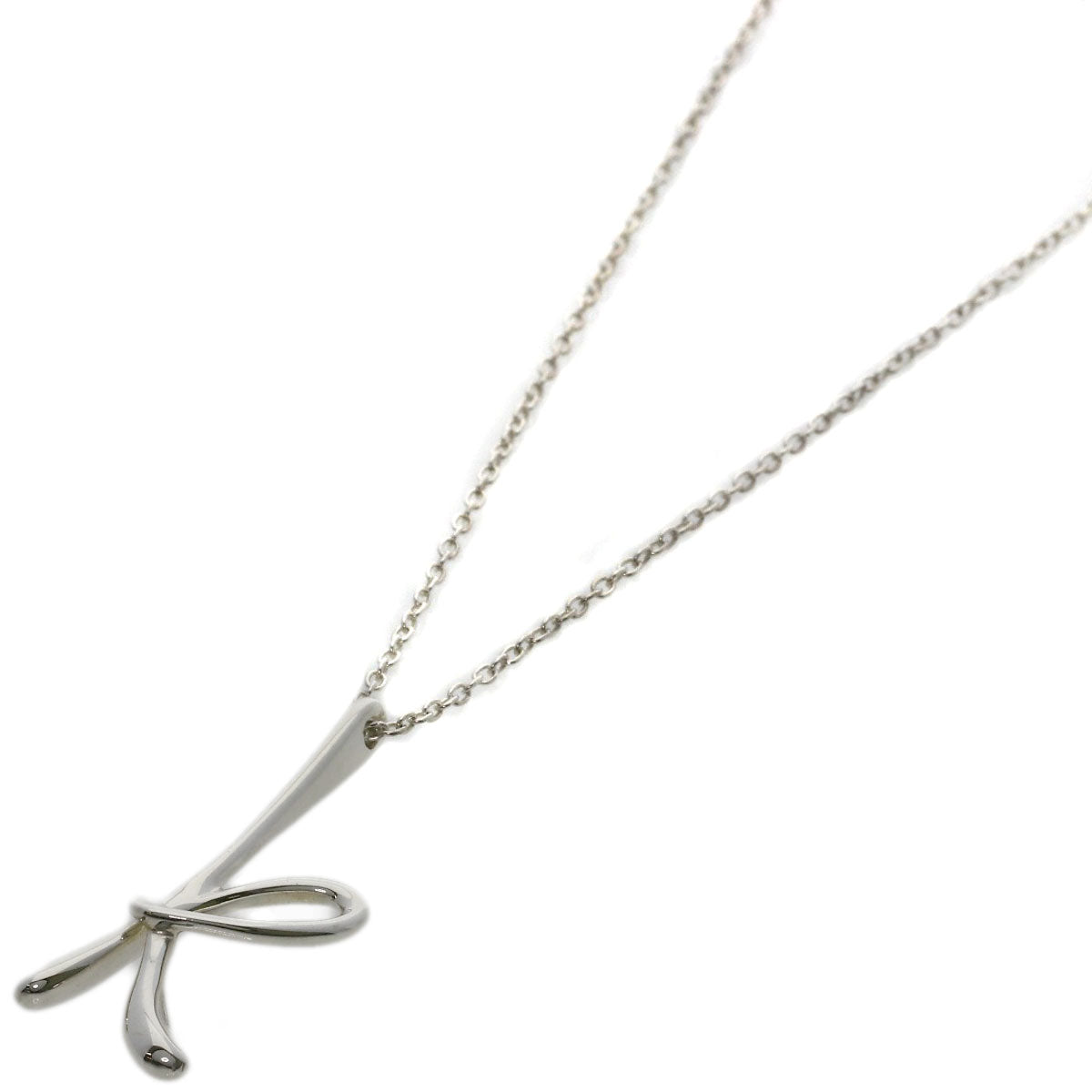 TIFFANY&Co. Initial K Necklace Silver Ladies [Used]