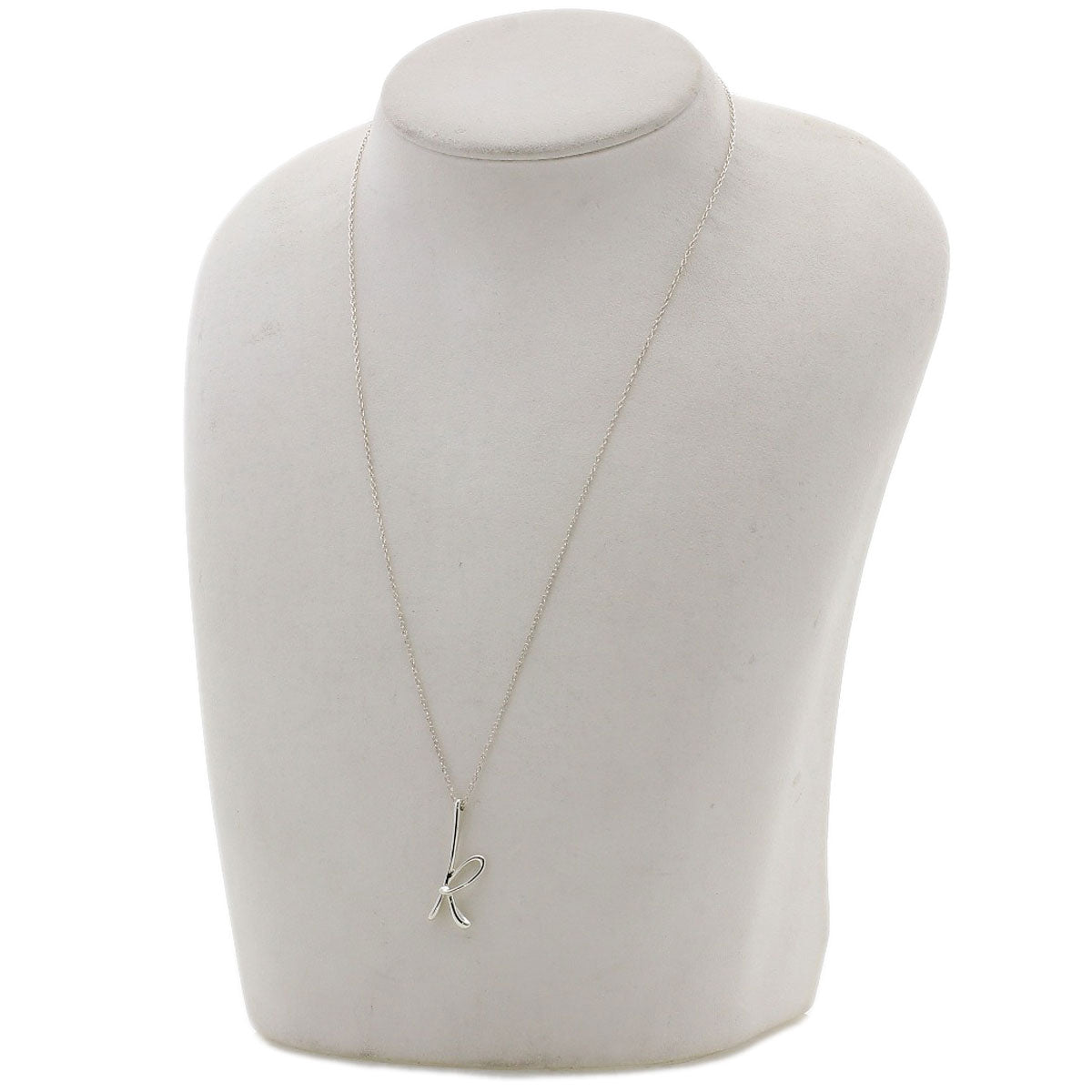 TIFFANY&Co. Initial K Necklace Silver Ladies [Used]