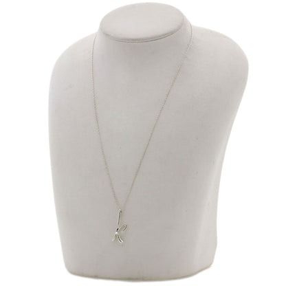 TIFFANY&Co. Initial K Necklace Silver Ladies [Used]