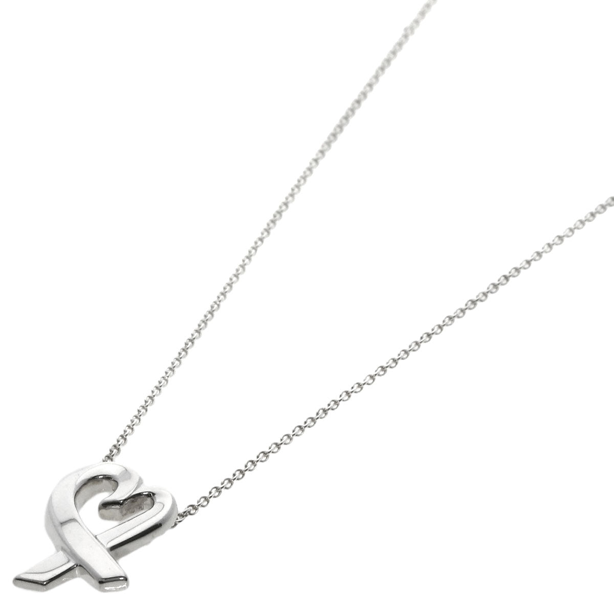 TIFFANY&Co. Loving heart Necklace Silver Ladies [Used]