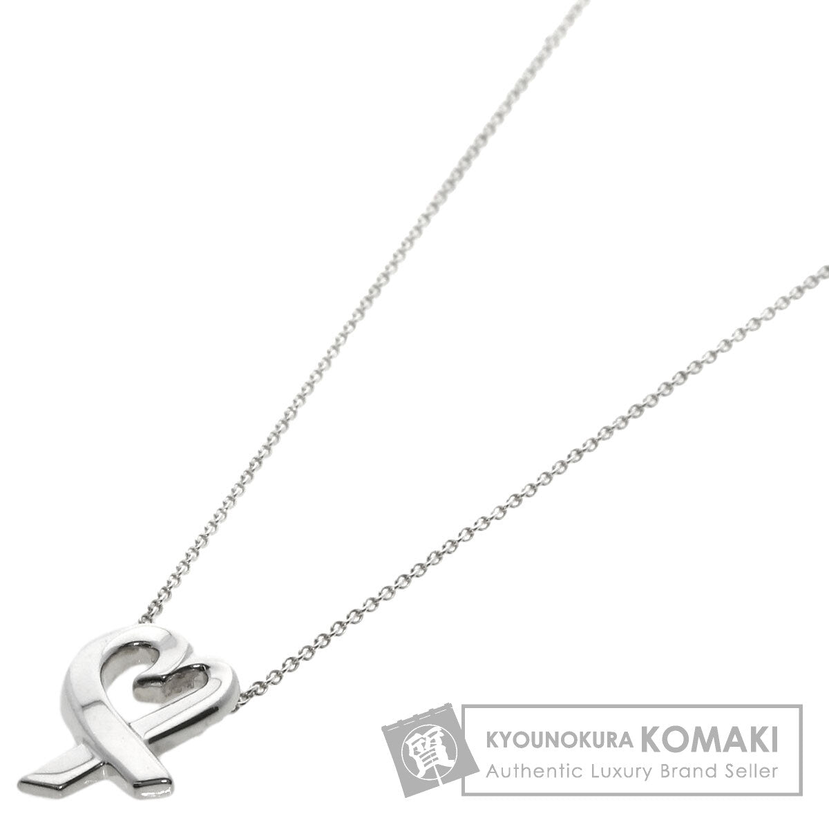 TIFFANY&Co. Loving heart Necklace Silver Ladies [Used]