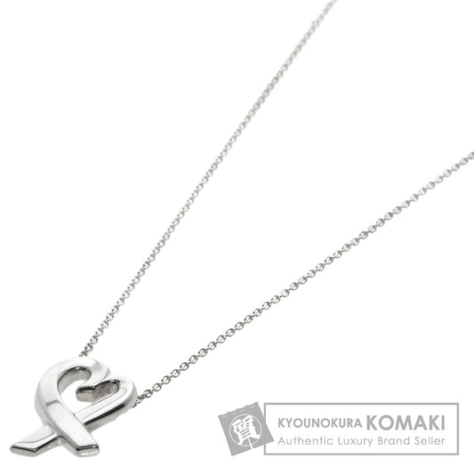 TIFFANY&Co. Loving heart Necklace Silver Ladies [Used]