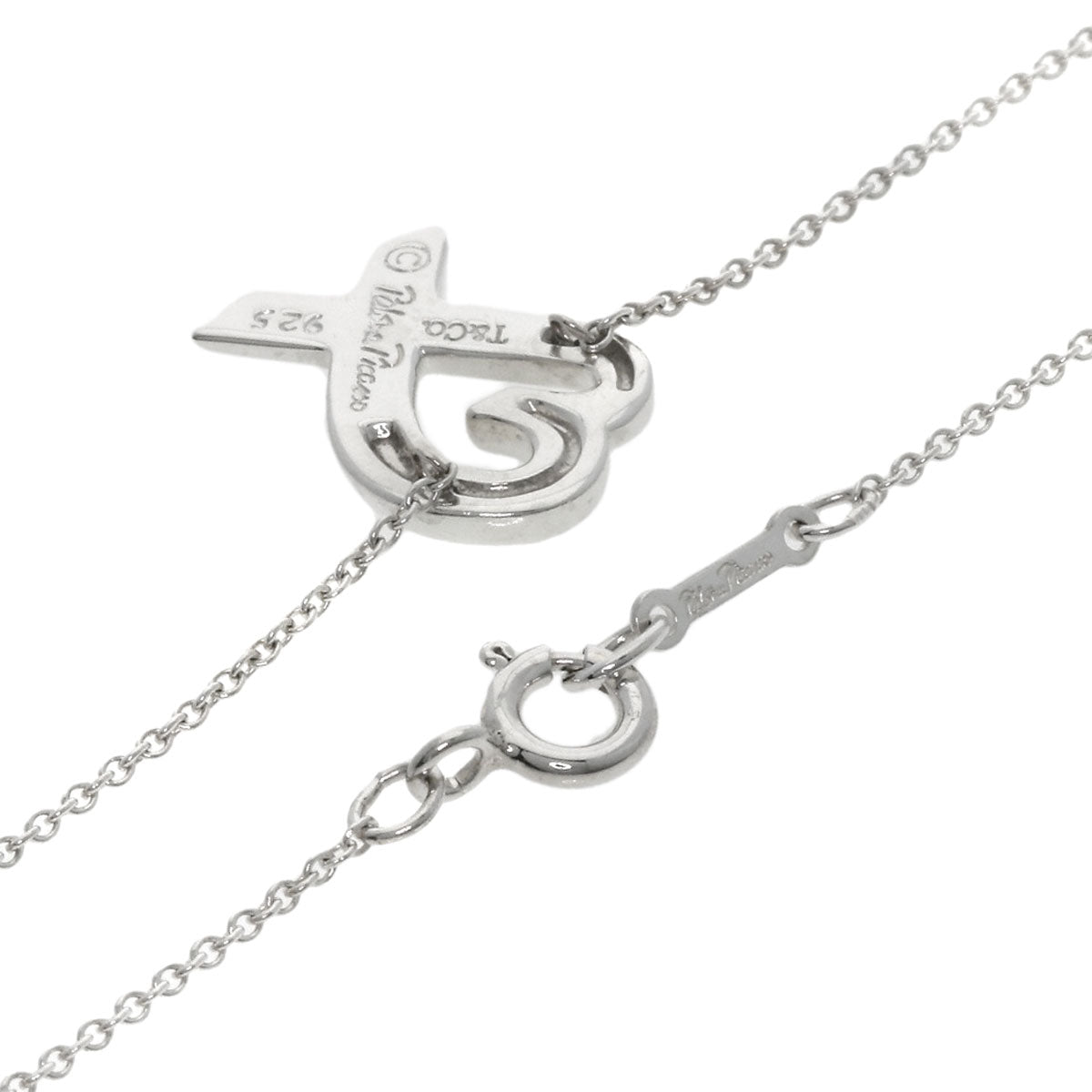 TIFFANY&Co. Loving heart Necklace Silver Ladies [Used]