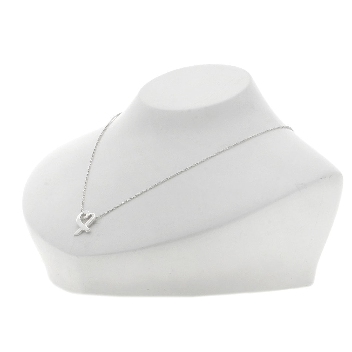 TIFFANY&Co. Loving heart Necklace Silver Ladies [Used]