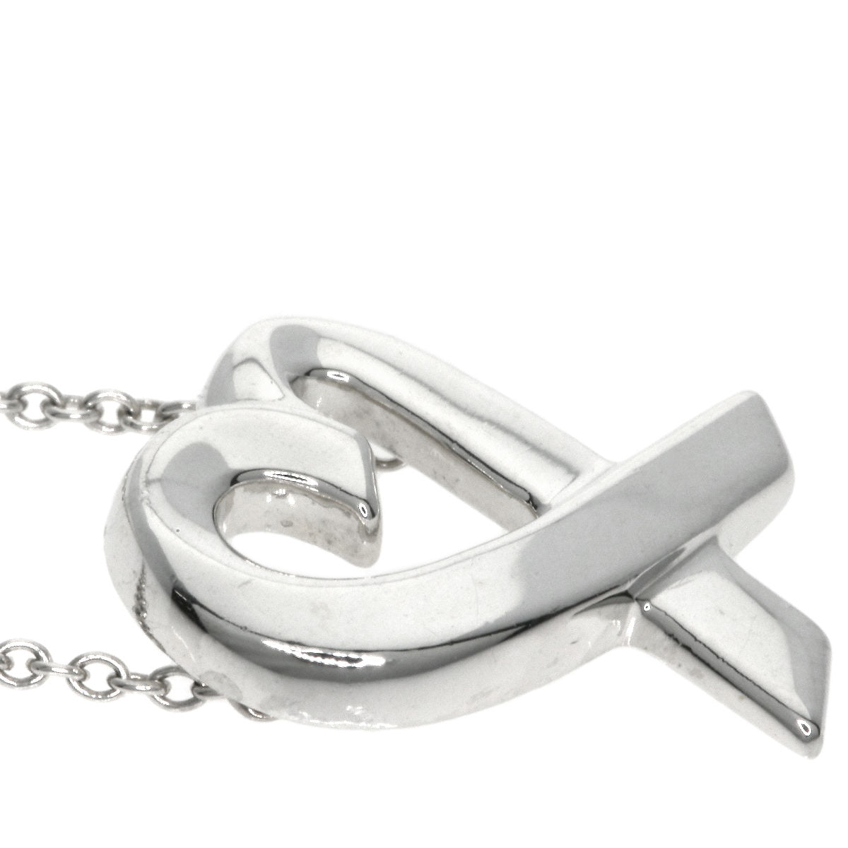 TIFFANY&Co. Loving heart Necklace Silver Ladies [Used]