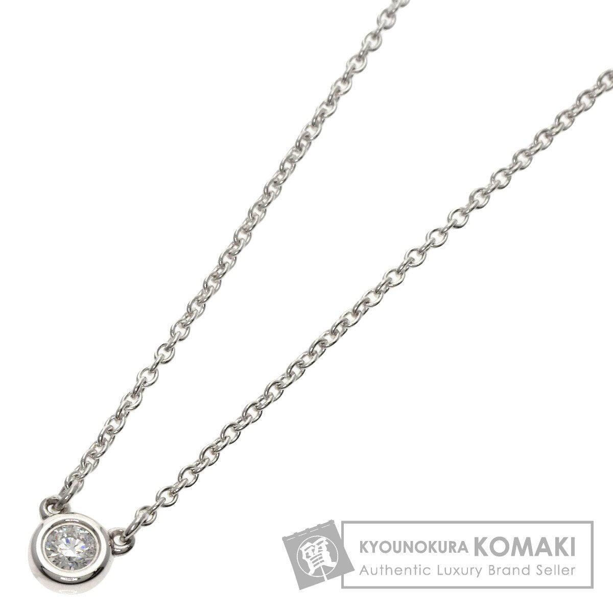 TIFFANY&Co. By The Yard 1P Diamond Necklace Silver Ladies [Used]