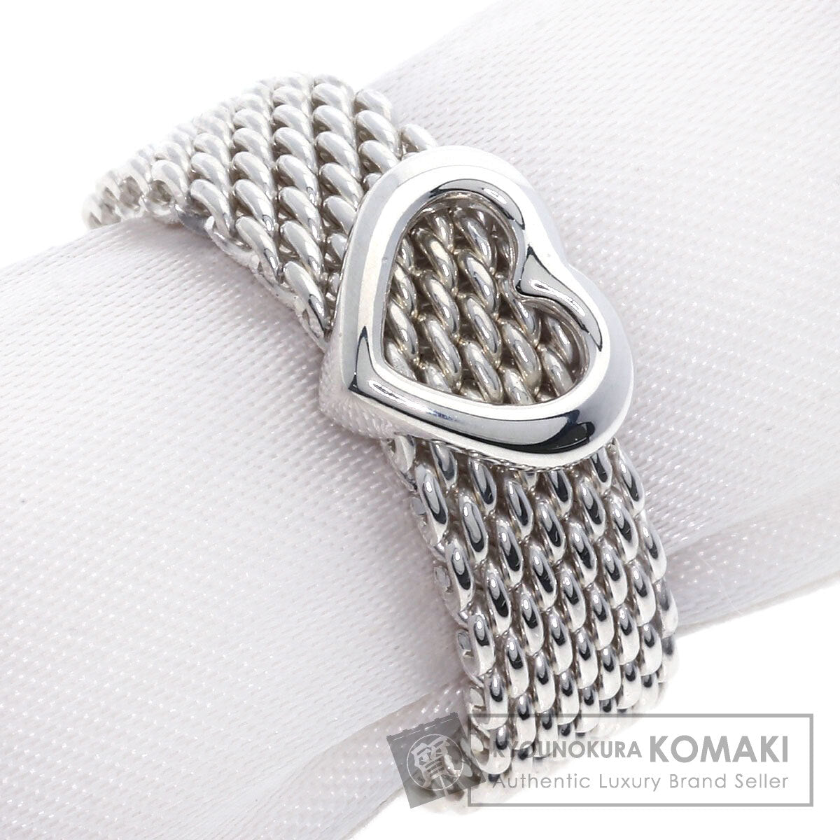 TIFFANY&Co.   Ring Somerset mesh Silver Ladies