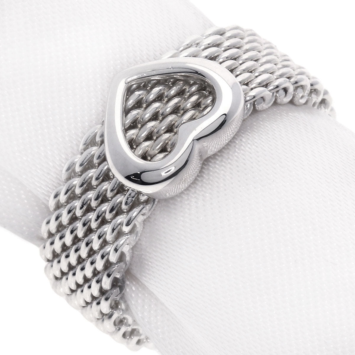 TIFFANY&Co.   Ring Somerset mesh Silver Ladies