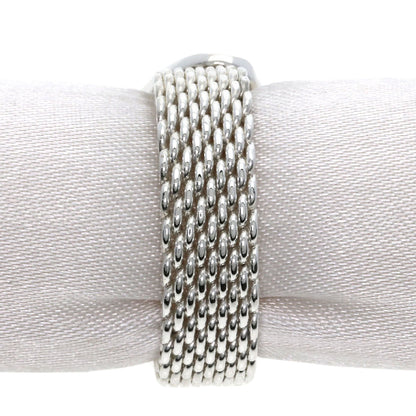 TIFFANY&Co.   Ring Somerset mesh Silver Ladies